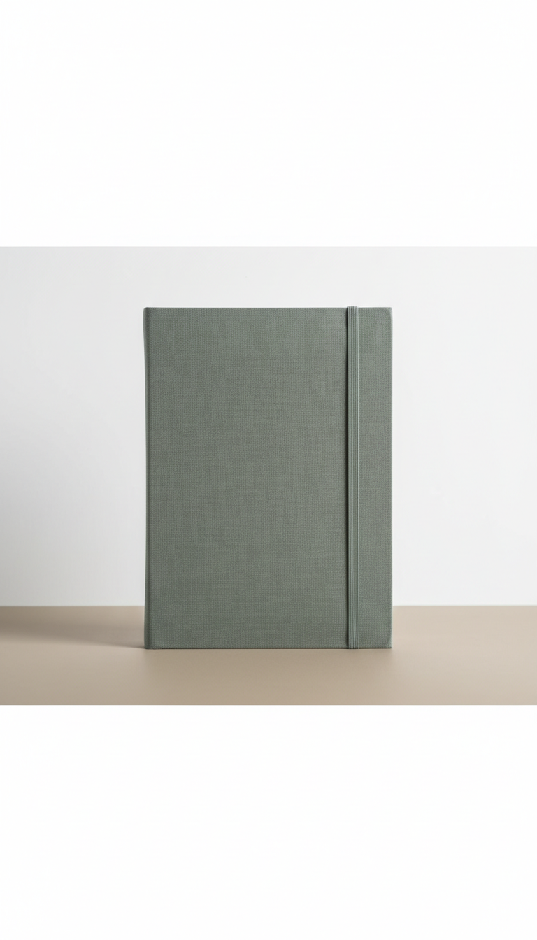 Hardbound Moss Grey Planner